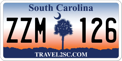SC license plate ZZM126