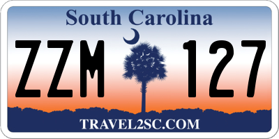 SC license plate ZZM127