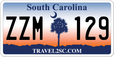 SC license plate ZZM129