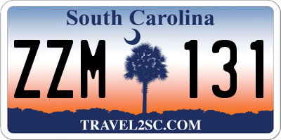 SC license plate ZZM131