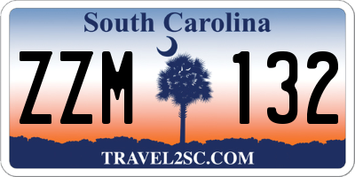 SC license plate ZZM132