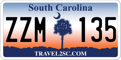 SC license plate ZZM135