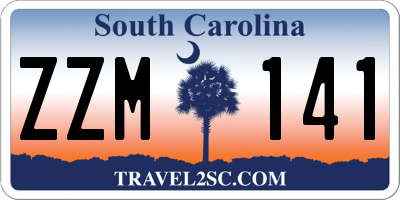 SC license plate ZZM141