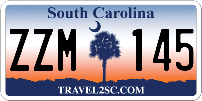 SC license plate ZZM145