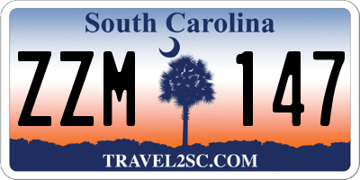 SC license plate ZZM147