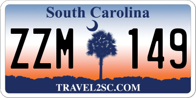 SC license plate ZZM149