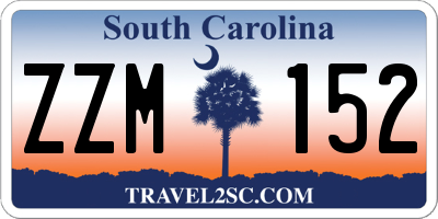 SC license plate ZZM152