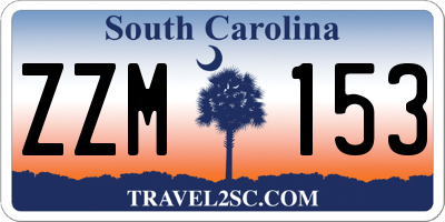 SC license plate ZZM153
