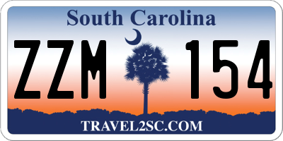 SC license plate ZZM154