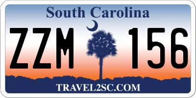 SC license plate ZZM156