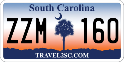 SC license plate ZZM160