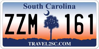 SC license plate ZZM161