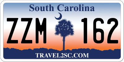 SC license plate ZZM162