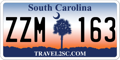 SC license plate ZZM163