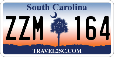 SC license plate ZZM164