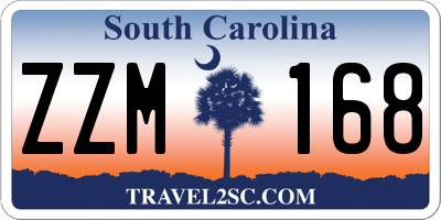 SC license plate ZZM168