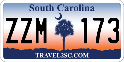 SC license plate ZZM173