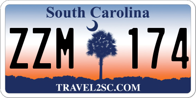SC license plate ZZM174