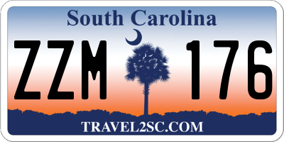 SC license plate ZZM176
