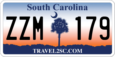 SC license plate ZZM179