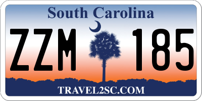 SC license plate ZZM185