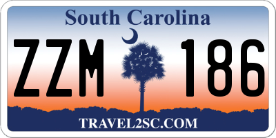 SC license plate ZZM186