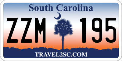 SC license plate ZZM195