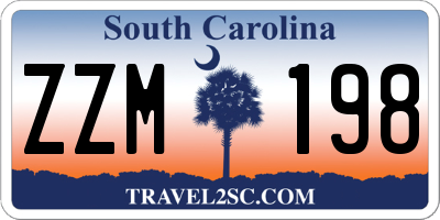SC license plate ZZM198