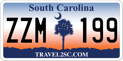 SC license plate ZZM199