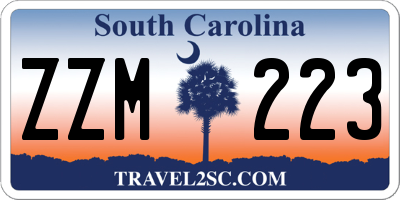 SC license plate ZZM223