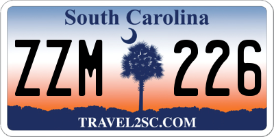 SC license plate ZZM226