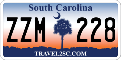 SC license plate ZZM228