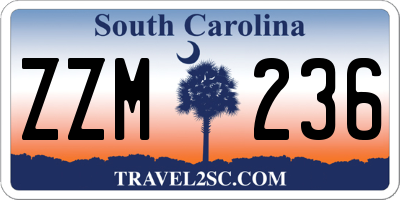 SC license plate ZZM236