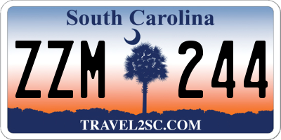 SC license plate ZZM244