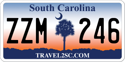 SC license plate ZZM246