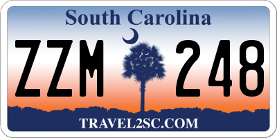 SC license plate ZZM248