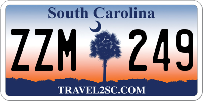 SC license plate ZZM249