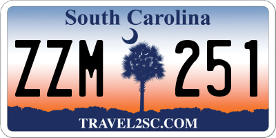 SC license plate ZZM251
