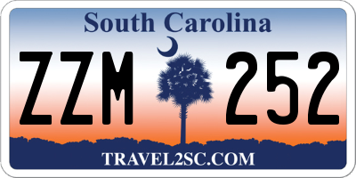 SC license plate ZZM252