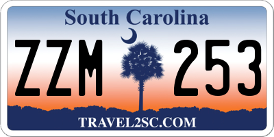SC license plate ZZM253