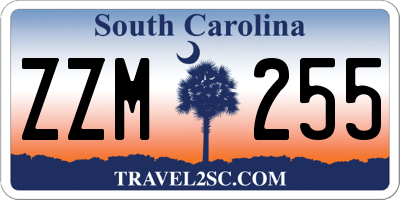SC license plate ZZM255