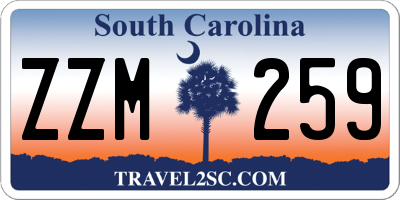SC license plate ZZM259