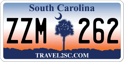 SC license plate ZZM262