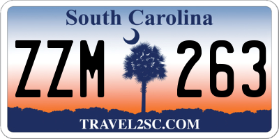 SC license plate ZZM263
