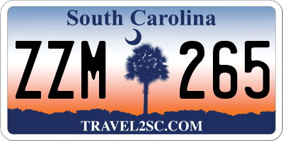 SC license plate ZZM265