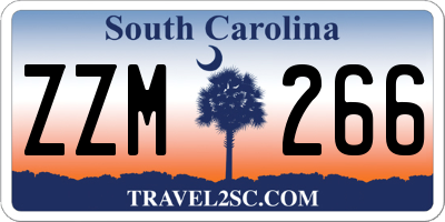 SC license plate ZZM266