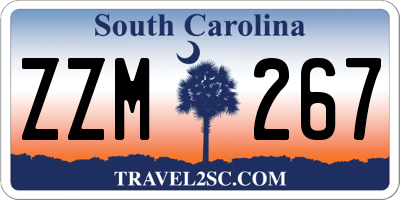 SC license plate ZZM267
