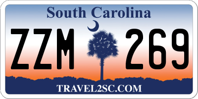 SC license plate ZZM269