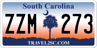 SC license plate ZZM273