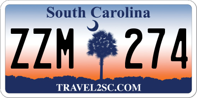 SC license plate ZZM274